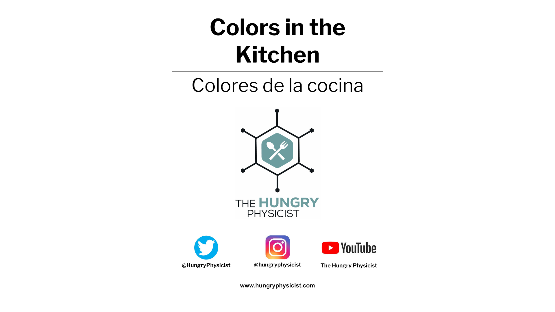 Colors in the Kitchen event flyer